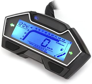 Velocímetro 12V Odômetro 0-10000RPM Tacômetro Nível de Óleo Medidor de Temperatura da Água Motocicleta Medidor Universal Odômetro Odômetro Medidor de Velocidade Água