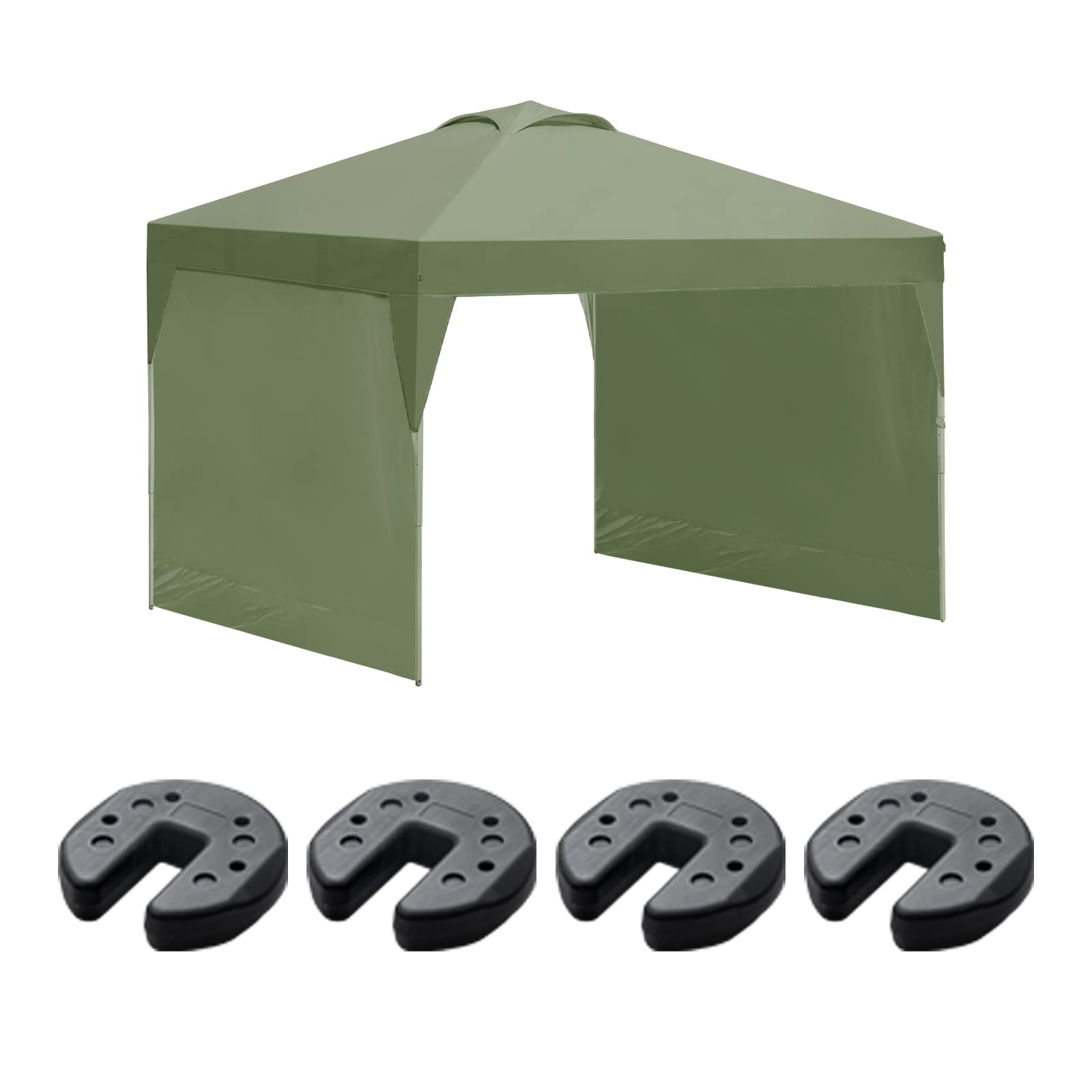 Amazon | タンスのゲン タープテント 2枚 サイドシート付 ウェイト付