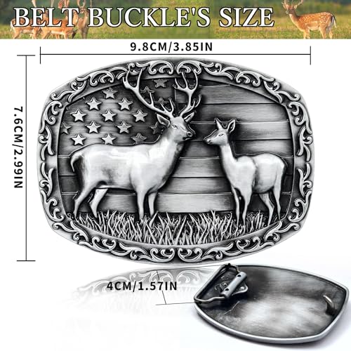 Image of Western Cowboy Belt Buckles Men - Western Belt Buckle Vintage Country Belt Buckle for Men Women Cowgirl Cowboy Gifts