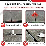 Tile Levelling System spacers 4 mm 200 Clips + 100 Reusable twisters 3 – 22 mm Tile Thick SHAFFER PRO tiling Tools Tile Laying aid for Floor Tiles Wall Tiles Installation, Tiling kit - Image 4