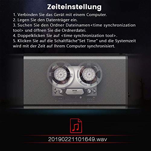 Mini Digital Voice Recorder 16GB – Voice Activated Audio Recorder, 192 Hours Recording, One-Touch Operation, MP3 Playback, Noise Reduction, Portable Recorder for Lectures, Meetings, Interviews