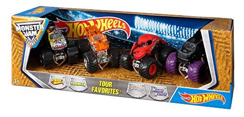 Hot Wheels Monster Jam Tour Favorites – Styles May Vary #TOP6
