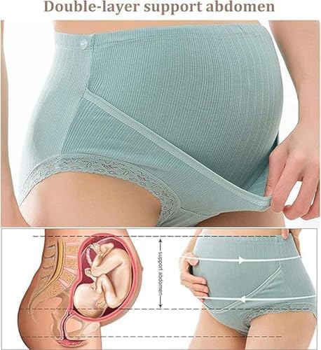 Ropa interior de algodón sin costuras LXURY para braguitas de embarazo cómodas 3