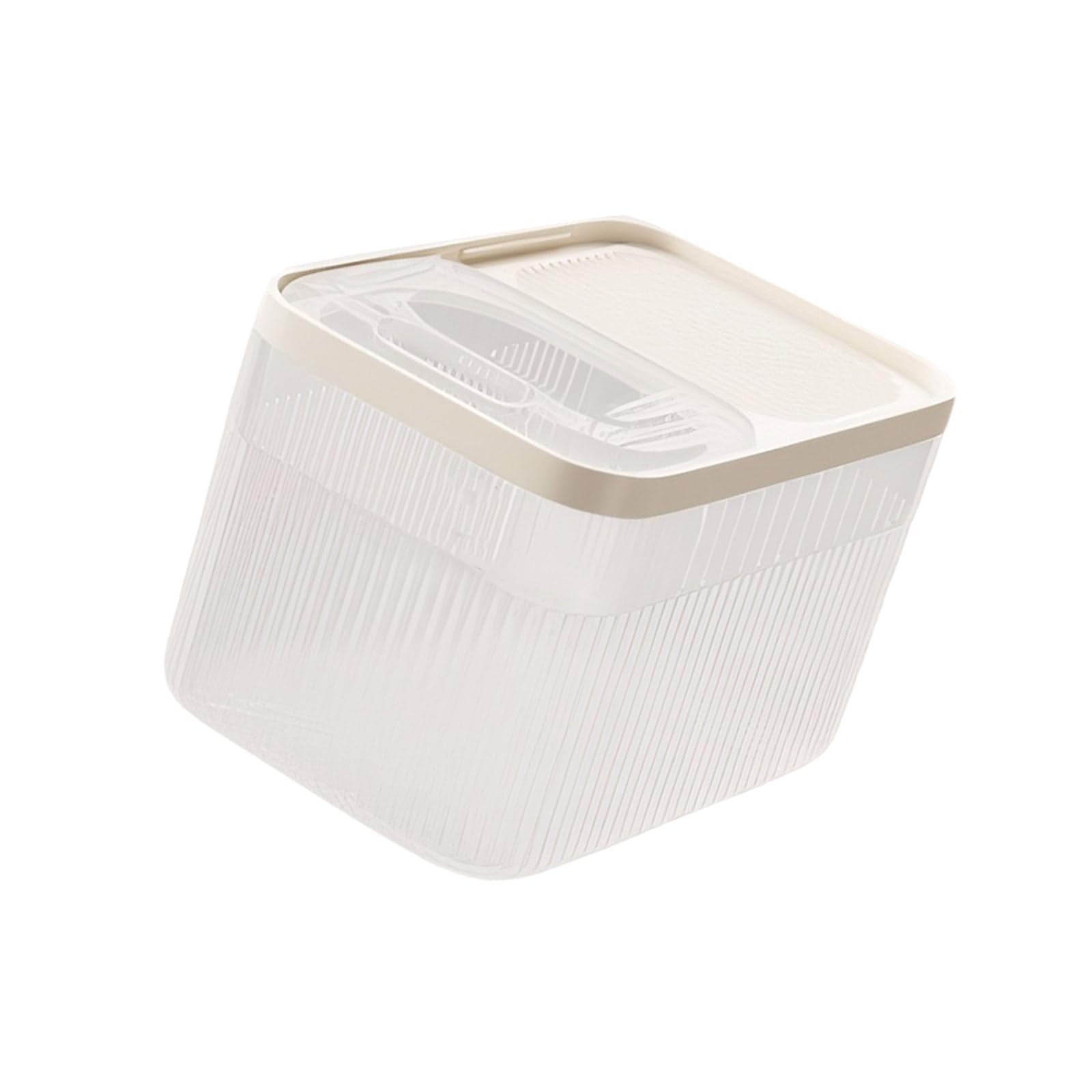 Tsophreniq Airtights Cats Food Storage Container Large Capacity Seamlessly Pet Food Bin with Measuring Cup and PP Dog Container