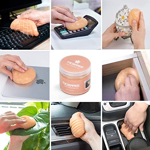 TICARVE Cleaning Gel for Car Cleaning Putty Auto Detailing Gel Car Interior Cleaner Universal Dust Removal Gel Vent Cleaner Keyboard Cleaner for Laptop - Image 6