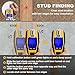 PREXISO 2-in-1 Stud Finder with Laser Level, Rechargeable Multi Surface Cross Line Laser & Wall Stud Scanners Tool for Hanging Frames & Picture, Wood Ac Wire Metal Studs Joist Pipe Detection
