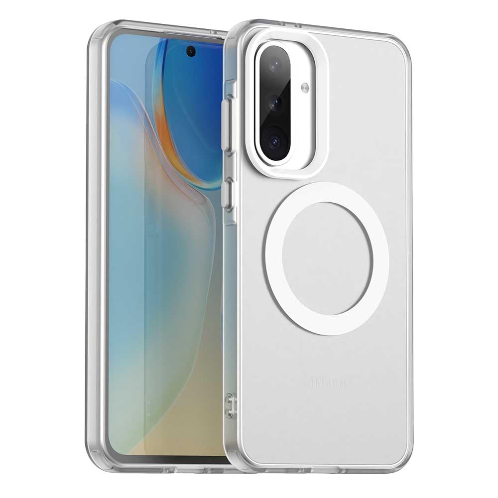 Compatible with Samsung Galaxy A36 5G Case Cover,Supports Wireless Charging,Shockproof Magnetic Phone Case，Compatible with Samsung Galaxy A36 5G Case White
