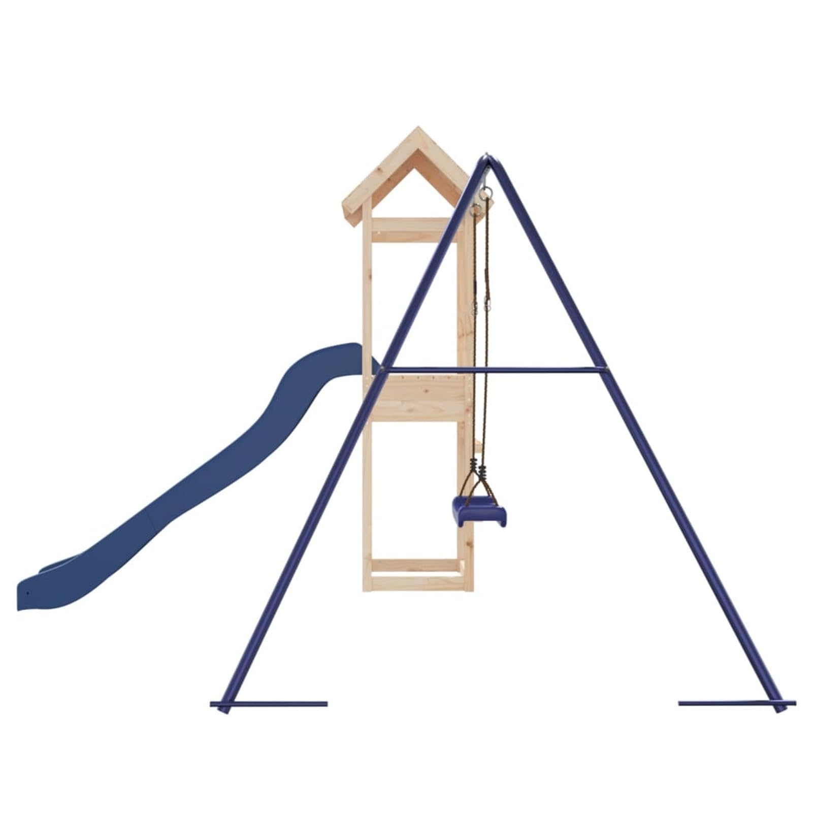 Parque Infantil de Exterior Casitas De Madera Infantiles Madera Maciza de Pino Columpio Jardin Exterior NiñOs