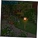 FONDOTIN 1pc Torch Shape Solar Lamp Solar Lamp Ornament Garden Decor Easy Install Lighting Tool