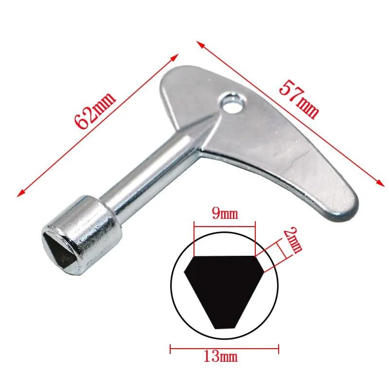 GatherTOOL 1PC Single Inner Triangle Key Wrench Elevator Water Meter Valve Key