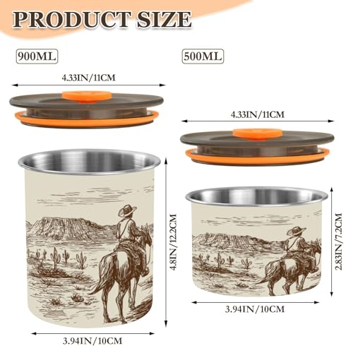 ATTX Lata para Café Hermética Acero 900 ml miniatura 2