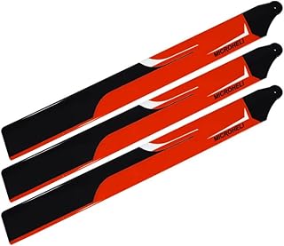 Microheli Carbon Plastic Triple Main Blade (for MH-I180001TRD Series) (RED) - Blade Infusion 180