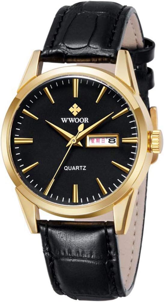 MASTOP Japanese Quartz 30M Waterproof Leather Strap Men's Watches Full Calendar Business Mens Watches