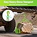 36in Rock Tongs Heavy Duty Steel Lifting Tool 2 Serrated Claw Rock Grabbing Tongs, 1500lb Capacity Log Tongs for Tractor/Truck/Skidder - 36