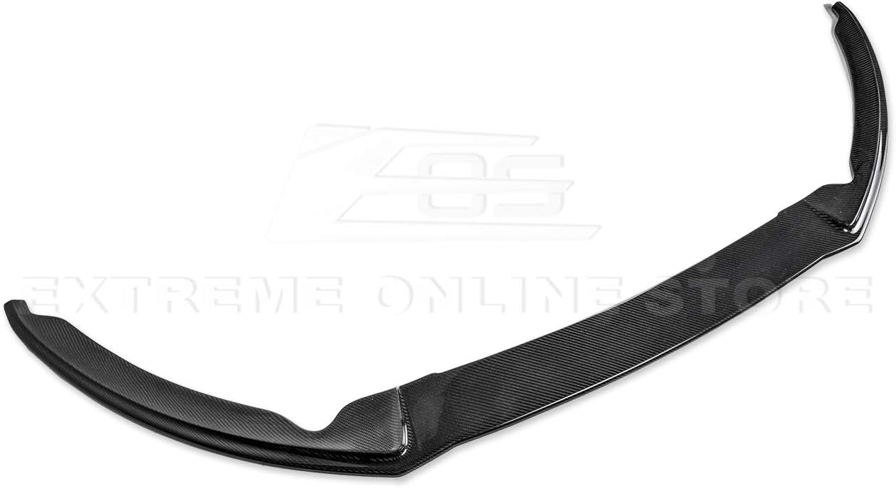 Extreme Online Store Replacement for 2015-2018 Ford Focus ST MK3.5 | Add-On Bottom Line Carbon Fiber Front Bumper Lower Lip Splitter