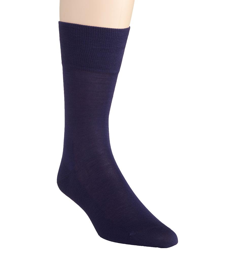 FALKE Men's Tiago Dress Socks, Sustainable Cotton, Crew, 1 Pair
