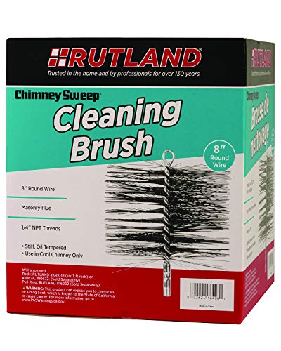 Rutland Products 16408 8-Inch Round Chimney Cleaning Brush, Red #TOP1