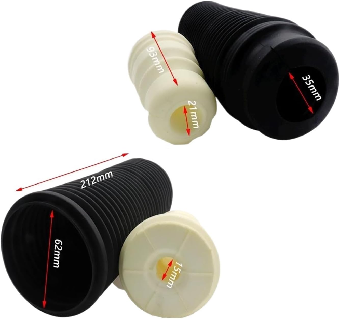 Car Rear Dust Cover Air Shock Absorber Bellow Boot Set, For 2002-2013, For Q7 (4LB) 2006-2016 7L0412137 Air Suspension Dust Cover