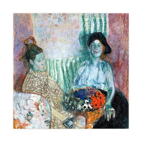 Impression sur toile Frances Hodgkins Loveday And Ann décoration murale 71x71