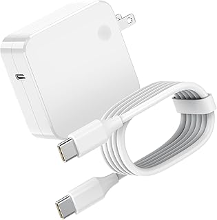 MacBook Charger, 100W USB C Charger for MacBook Pro 13/14/15/16 Inch 2021 2020 2019 2018 2017 2016 2015 A1502;MacBook Air 13 Inch 2020 2019 2018 A1466;for Samsung Galaxy Book2/3; USB C to C Cable