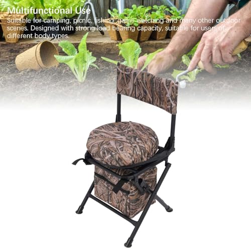 Chaise de camping pivotante lyrlody siège 360 léger et compact - 3