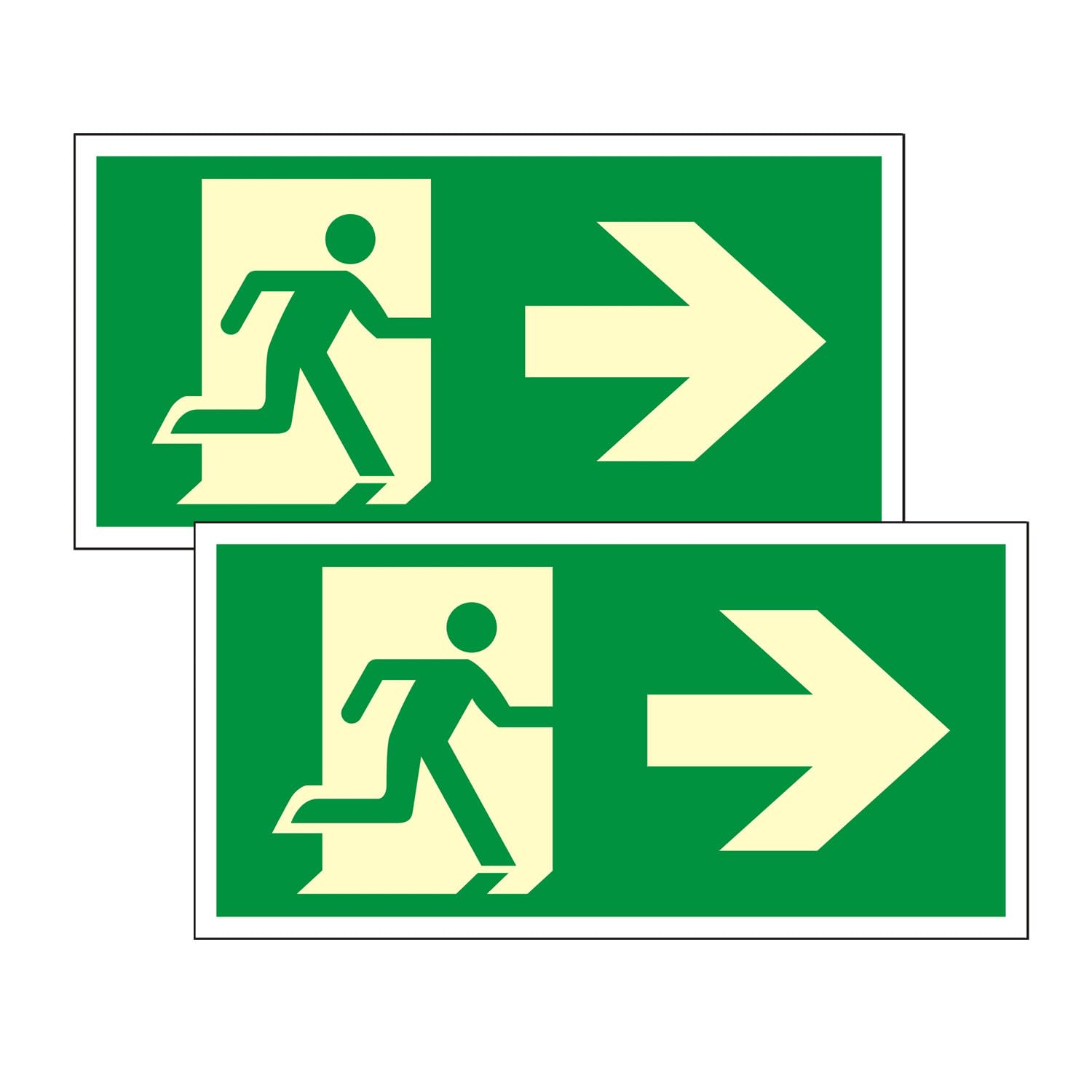 Luimode Schild Notausgang | extra langnachleuchtend | PVC se