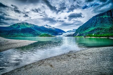 Tableau adrium Glacier de Mendenhall Juneau alu cadeau de prestige