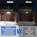 SANSI 55W 7000LM Motion Sensor Outdoor Security Lights, Super Bright 5000K Dusk to Dawn Flood Light, 320° Beam Angle, Best Outdoor Lights for Yard, IP65 Waterproof, ETL Listed, Black