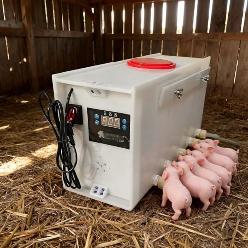 Mangiatoia automatica per suinetti, 8/10/14 capezzoli, temperatura costante con simulazione del suono, ideale per uso agricolo e ranch, 576 salviette in totale