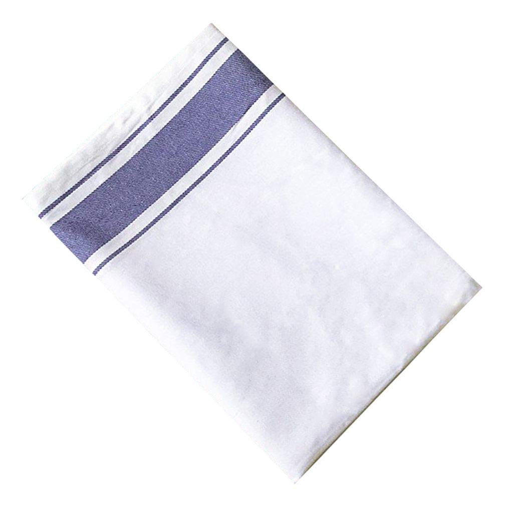 Serviette en coton absorbant bleu lot de 10 pour hôtel