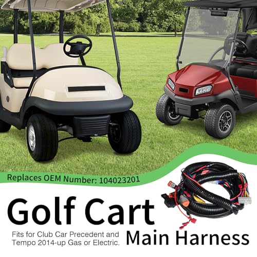 Shu-Ran Golf Cart Main Wiring Harness Replacement for Club Car Precedent/Tempo 2014-up,OEM # 104023201,with Golf Cart Mcor 3 & 4 Adapter Harness Motor Controller Output Regulator,OEM# 103890801 by Shu-Ran - Image 3