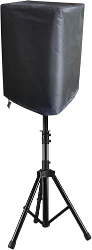 Cubierta de altavoz al aire libre para altavoz alimentado por PADJ de 10 pulgadas montado en el soporte, cubiertas de altavoz verticales, bolsa de