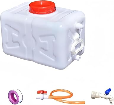 Household and Outdoor Water Tank with Faucet - Portable and Durable Plastic Water Storage Cube