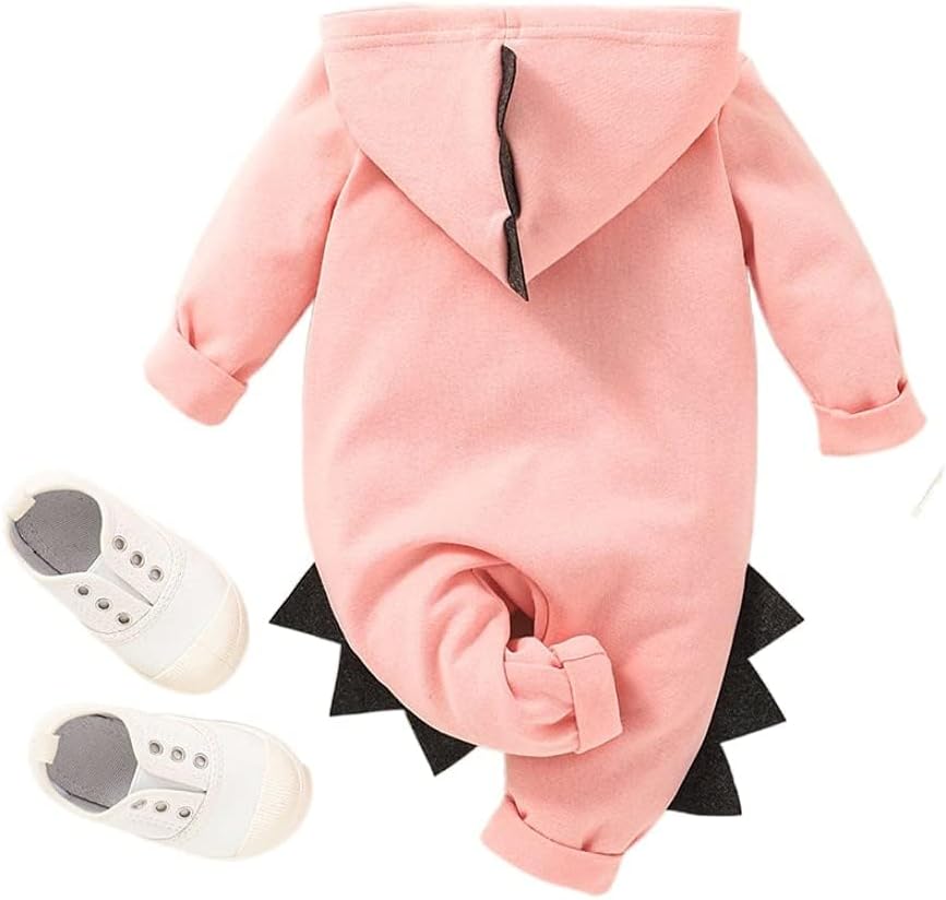 Newborn Baby Boys Girls Cartoon Dinosaur Halloween Outfit Hoodie Romper Jumpsuit Outfits Clothes - Image 9