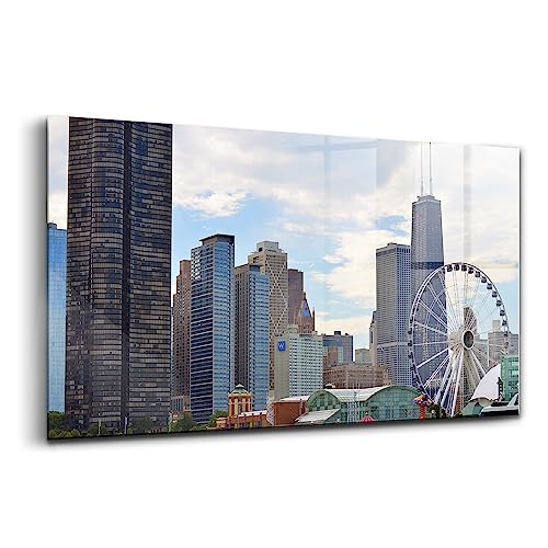 Peinture murale Wallfluent en verre d'art de 100x50cm pour sublimer un salon sombre