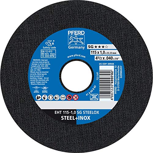 PFERD EHT 115-1,0 SG STEELOX - Disco de corte (25 unidades)