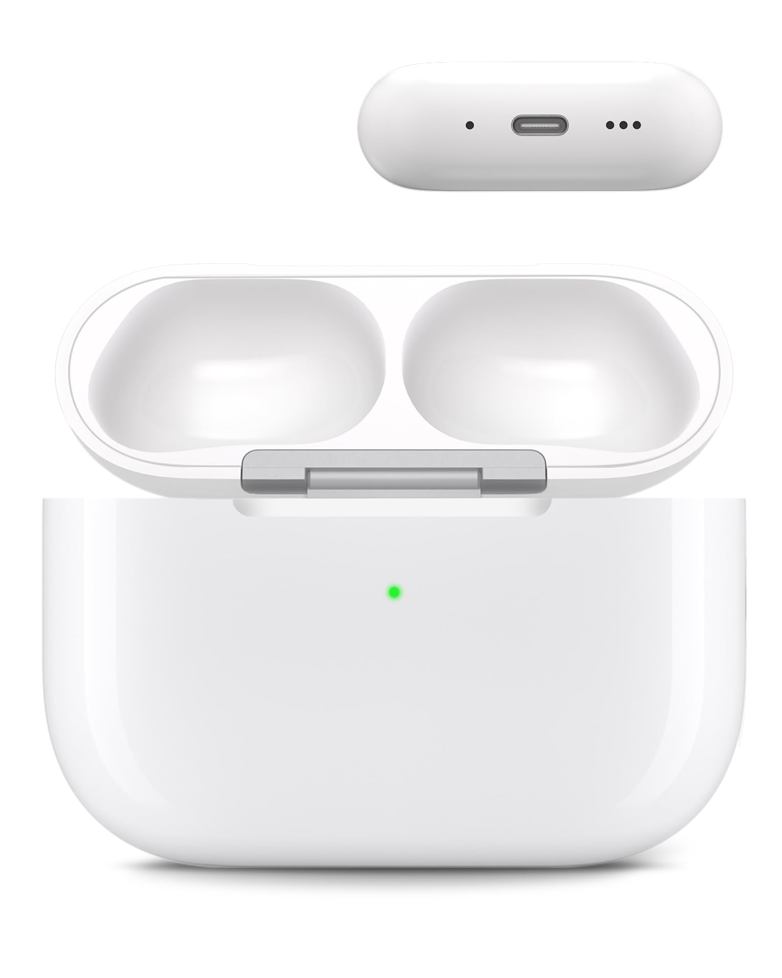 Photo 1 of Jinstyles Charging Case Replacement for AirPods Pro 3 - Wireless Charger Case Compatible with Air Pods Pro 3rd Generation with Touch-Control Bluetooth Pairing Sync & 450mAh Battery