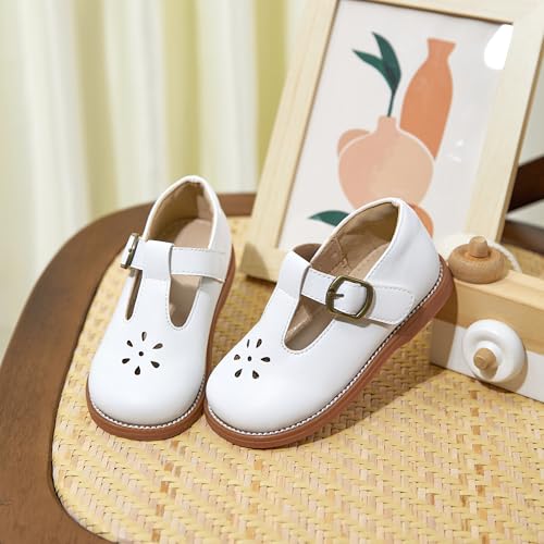 Image of Flaryzone Toddler Little Girl Mary Jane School Uniform Oxfords Flat Dress Shoes