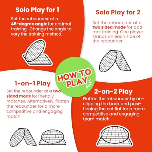 Metal Dual-Sided Baseball Softball Rebounder Net,Multi-Sport Pitch Back Rebound Net with Angles Adjustable - image 6