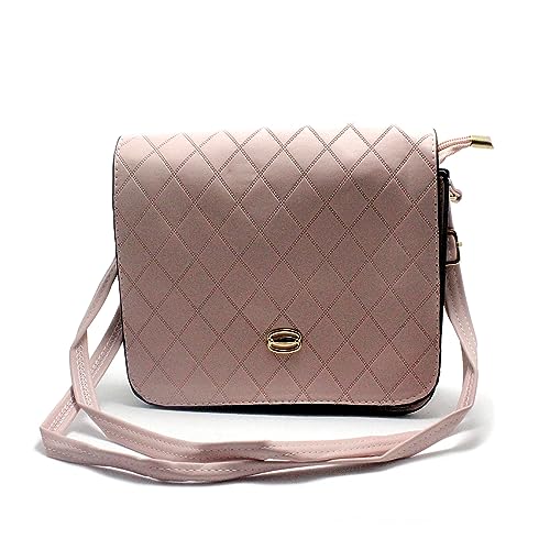 Bolsa Feminina Pequena Transversal Lateral (Rosa)