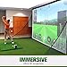 Aikeec Golf Simulator Impact Screen – 7mm Thickened Ultra-Clear Hitting Screen with 32 Grommets (10ft x 10ft) for Indoor, Outdoor & Garage Training
