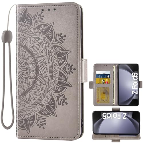 Coque Samsung Galaxy Z Fold 5 étui portefeuille porte-carte ZFold5 Asuwish