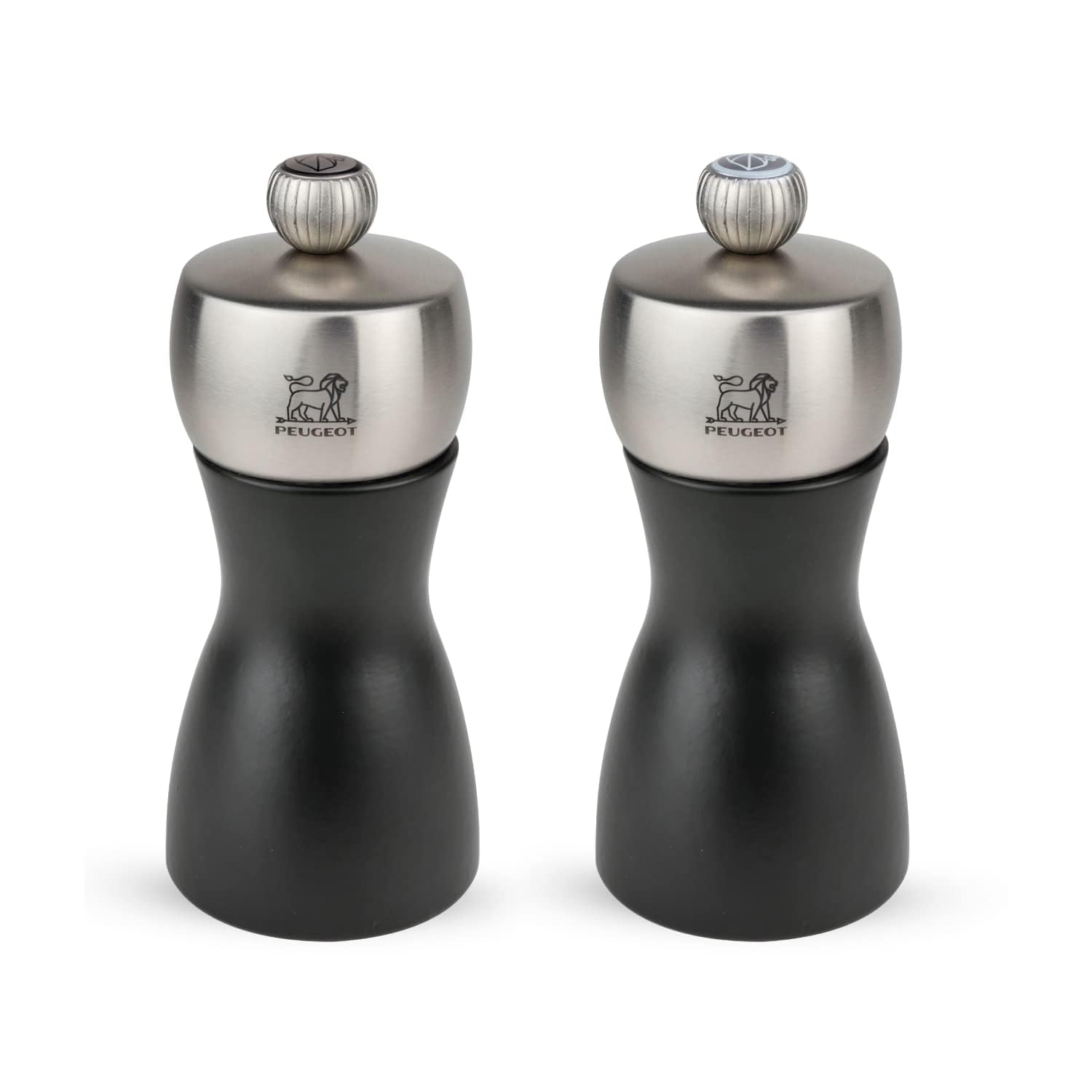 FIDJI Duo mp + ms Z Noir mat/INOX 12 cm