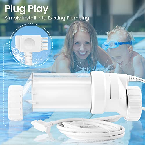 Chlorworks Salt Cell - Model No. Cwh9A Compatible With Hayward Salt Cell Model No. T-Cell-9, Cell Plates Provided By American Company, 1 Year Limited Usa Warranty #TOP4