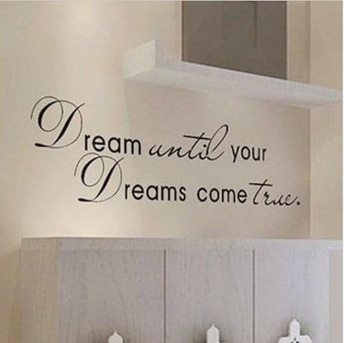 Texto Dream until your dreams come true negro DG-DR-577 Texto Dream until your dreams come true negro DG-DR-577