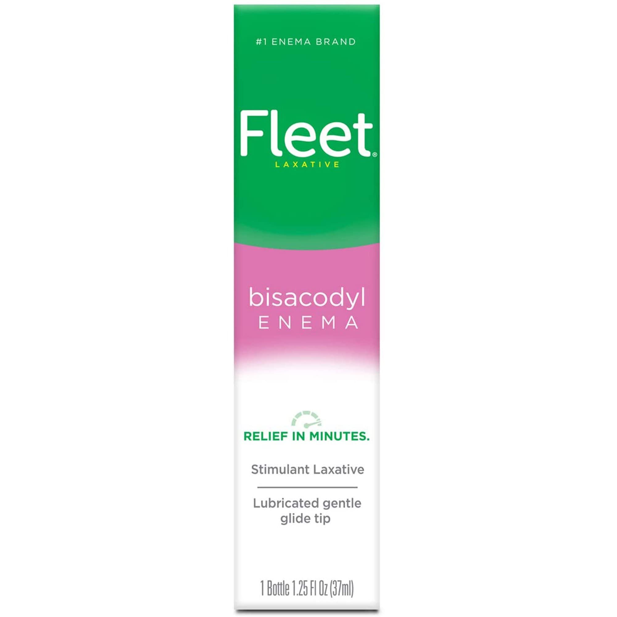 Fleet Laxative Bisacodyl Enema for Adult Constipation, 1.25 fl oz, 1 Bottle