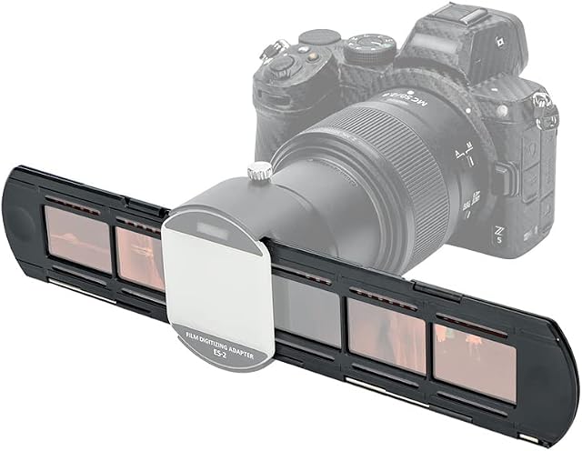 JJC Strip Film Holder, 6 PCS 35mm Negatives Slots Carrier for Nikon ES-2 Film Digitizing Adapter and Other Negatives Digitizing Copying Restoration Accessory
