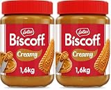 Biscoff Lotus | Crema Spalmabile Dolce | Cremosa | Gusto Biscotto Caramellato | Vegani | Senza Noci | Nessun Colorante o Additivo Artificiale | Vasetto in Plastica PET | 1.6 kg (Confezione da 2)