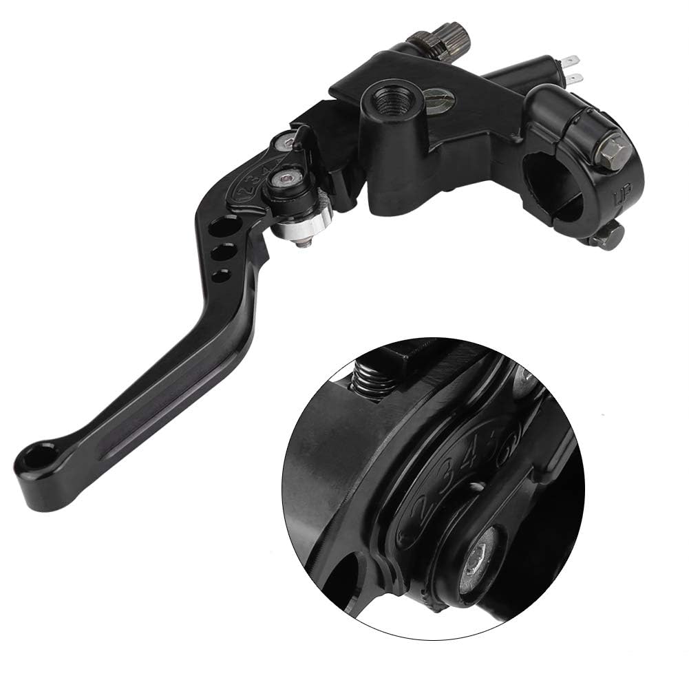 Ensemble universel de leviers de maître-cylindre d'embrayage de frein de moto, 1 paire de guidon 7/8 "(22mm) noir