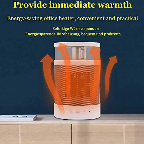 Ceramic Stufetta elettrica,Umidificatore,Luce